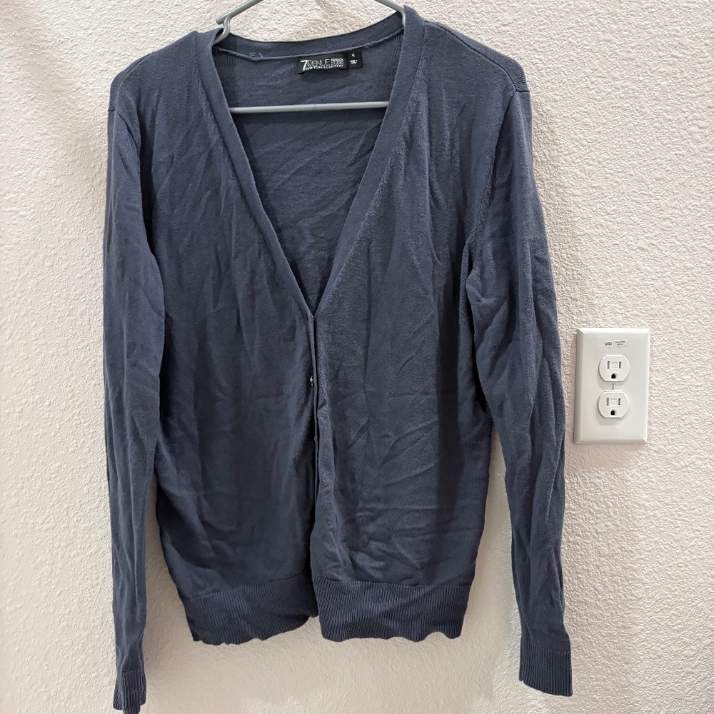 New York & Company Blue Cardigan